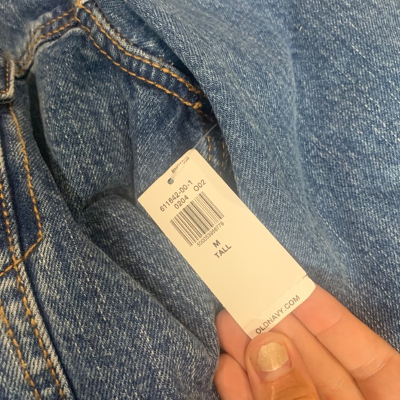NWT Old Navy Sherpa Jean Jacket- size medium tall - Picture 3 of 5